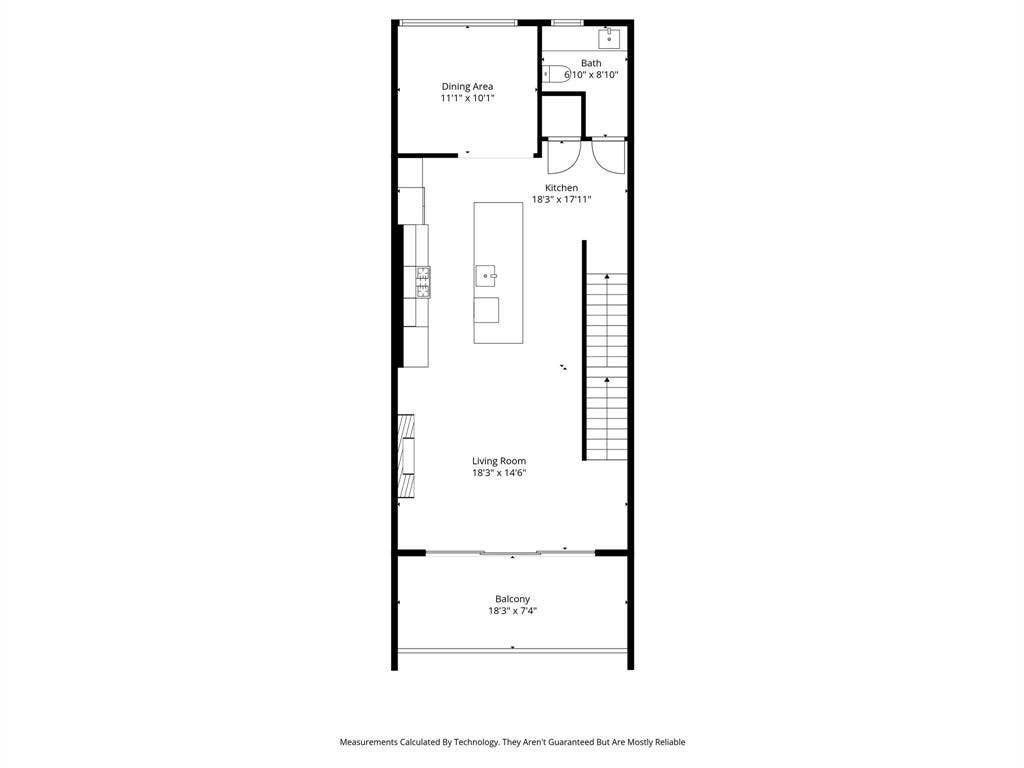805 Pavillion Street, #103, Dallas, TX 75204 Floor plan