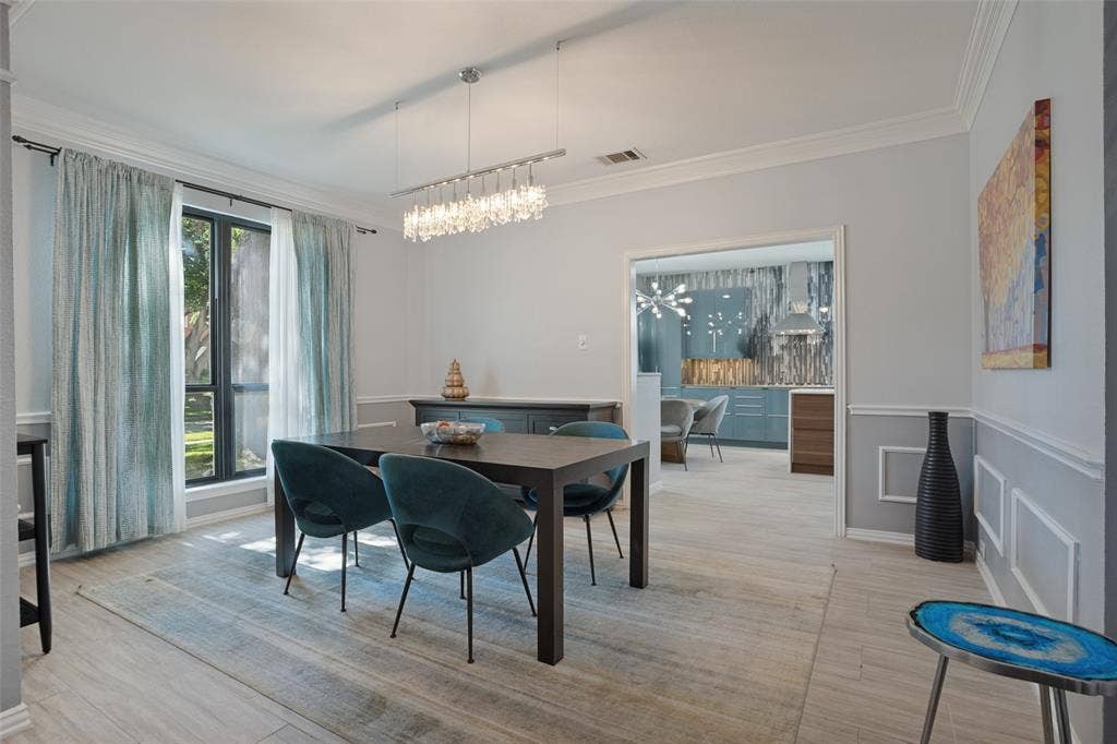 Formal dining room.