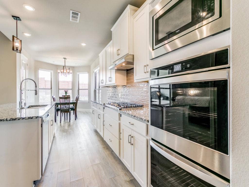Entertaining is no problem with this kitchen that features double ovens