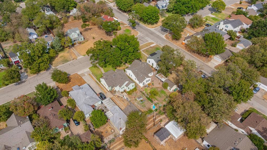 Aerial view of home.