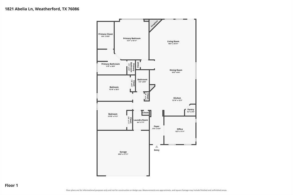 1821 Abelia Lane, Weatherford, TX 76086 1821 Abelia Lane, Weatherford, TX 76086