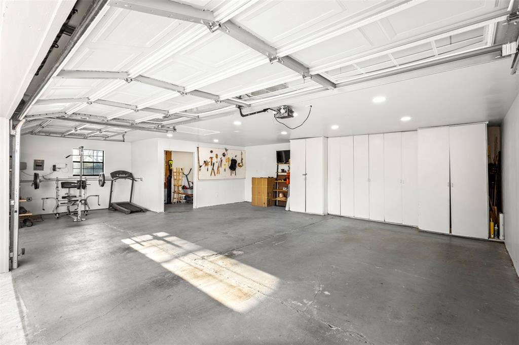 Garage Interior and Storage Room
