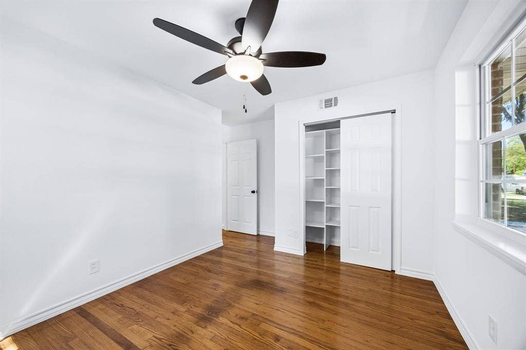 Bedroom 2 and 3 are similar  with new large closets and built in shelving