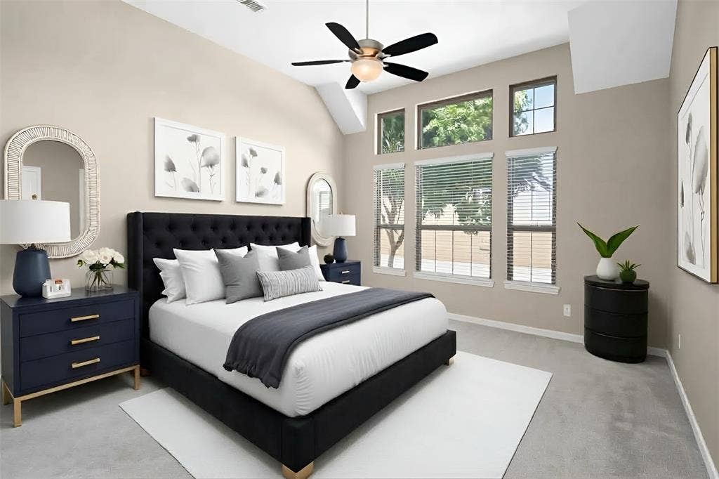 1015 Permian Lane, Allen, TX 75013 Primary Bedroom Downstairs | Virtually Staged