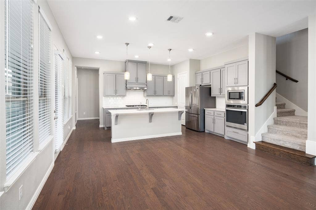 1015 Permian Lane, Allen, TX 75013 Island Kitchen and Dining Area