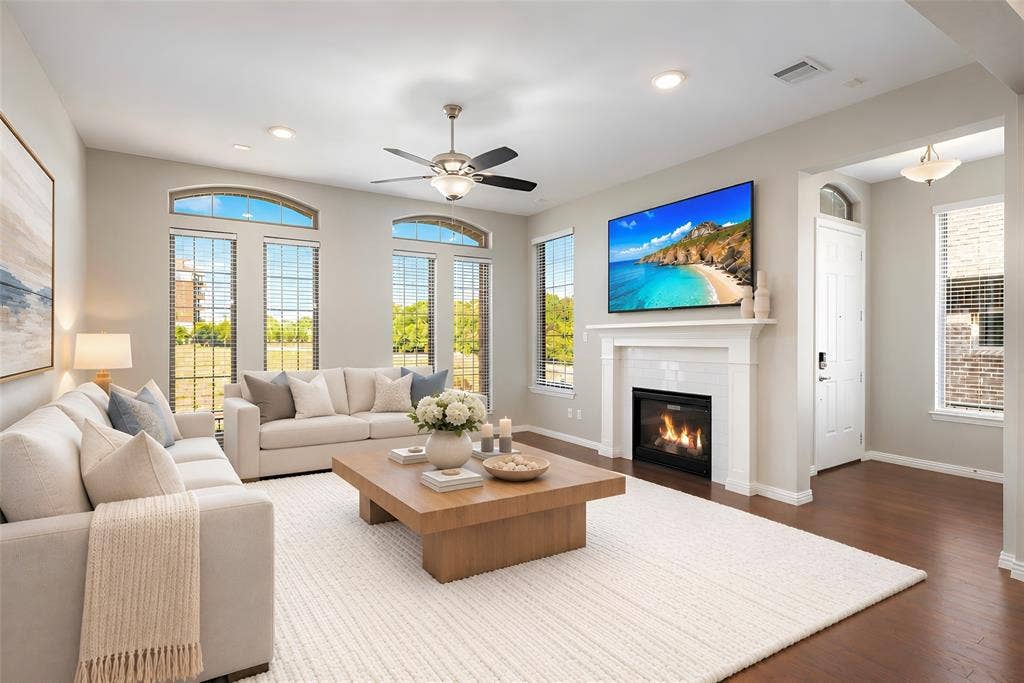 1015 Permian Lane, Allen, TX 75013 Family Room | Virtually Staged