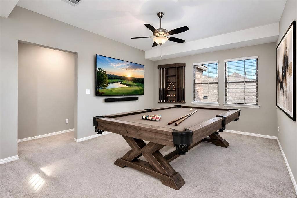 1015 Permian Lane, Allen, TX 75013 Game Room | Virtually Staged