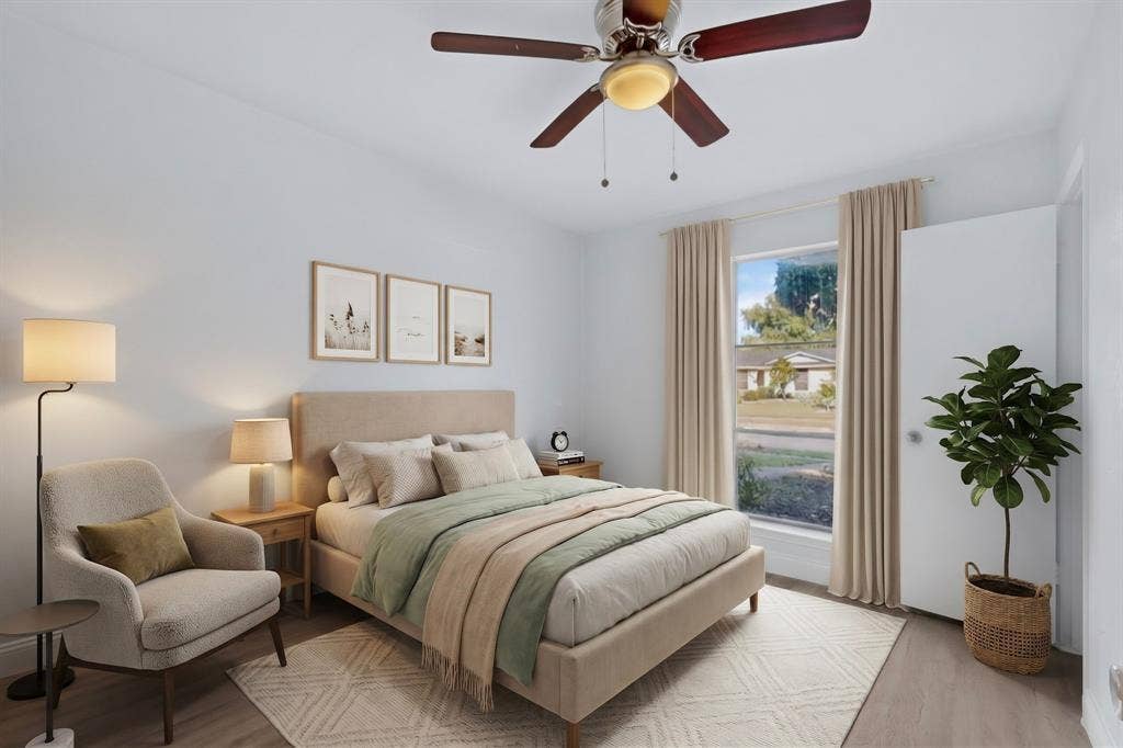 1512 Bay Shore Drive, Garland, TX 75040 Virtually staged bedroom