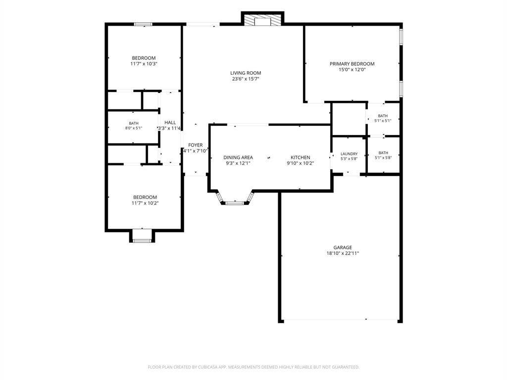 10712 Apache Drive, Waco, TX 76712 Floor plan