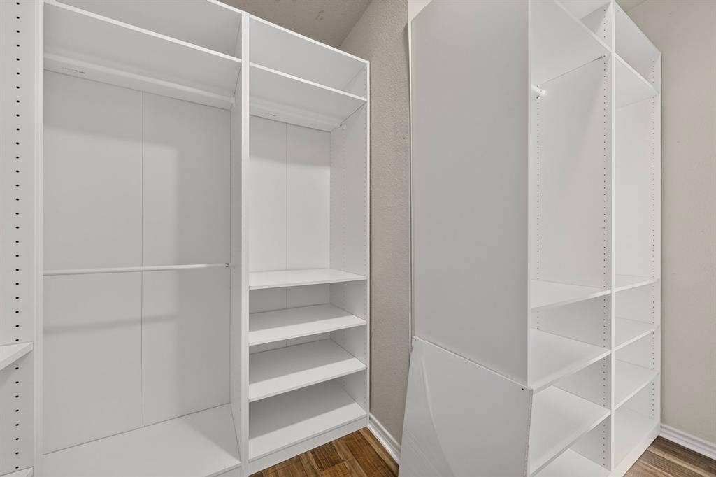 1214 Lake Trail Court, Wylie, TX 75098 Walk-in primary bedroom's closet with lots of shelving!