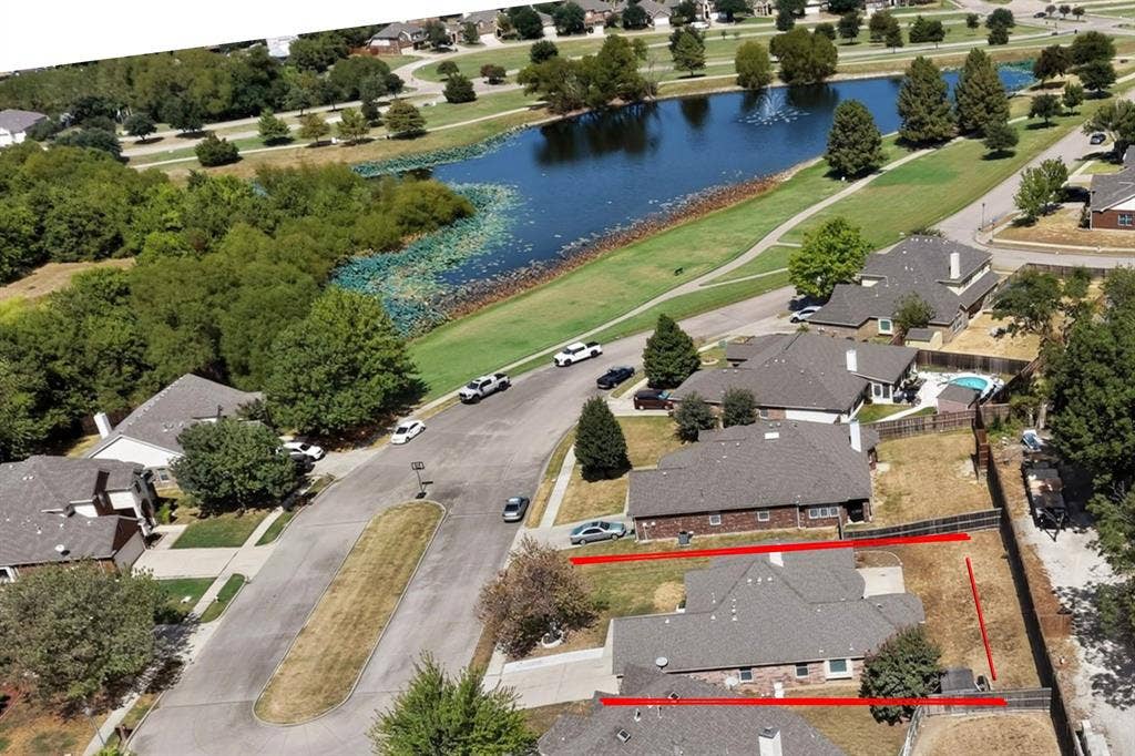 1214 Lake Trail Court, Wylie, TX 75098 The view to the community pond is breathtaking!