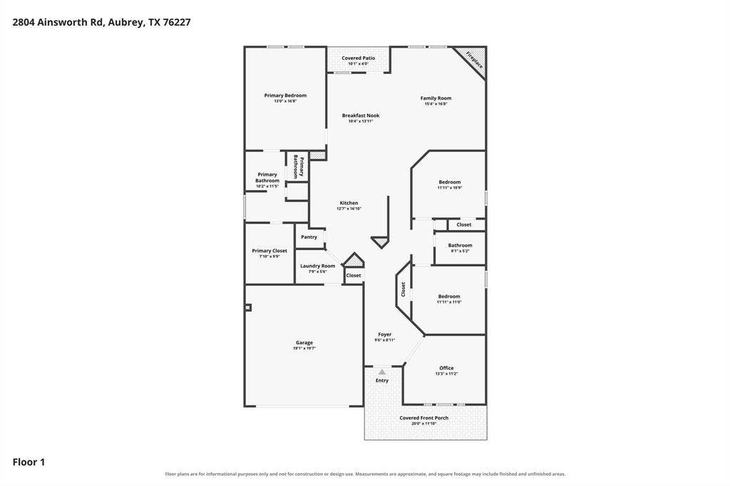 2804 Ainsworth Road, Aubrey, TX 76227