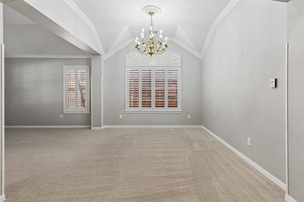 Decorative lighting and open floorplan