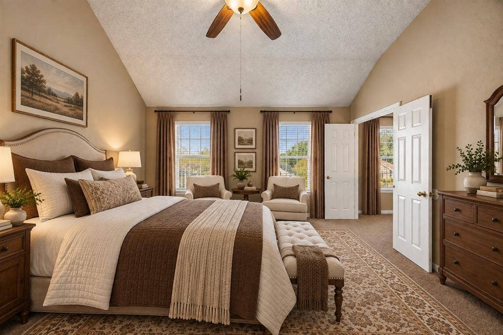 1203 White Drive, Cedar Hill, TX 75104 Primary Bedroom—Virtually Staged