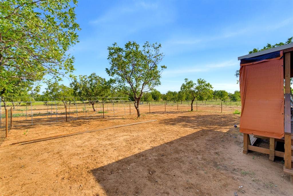 Fenced backyard perfect for dogs
