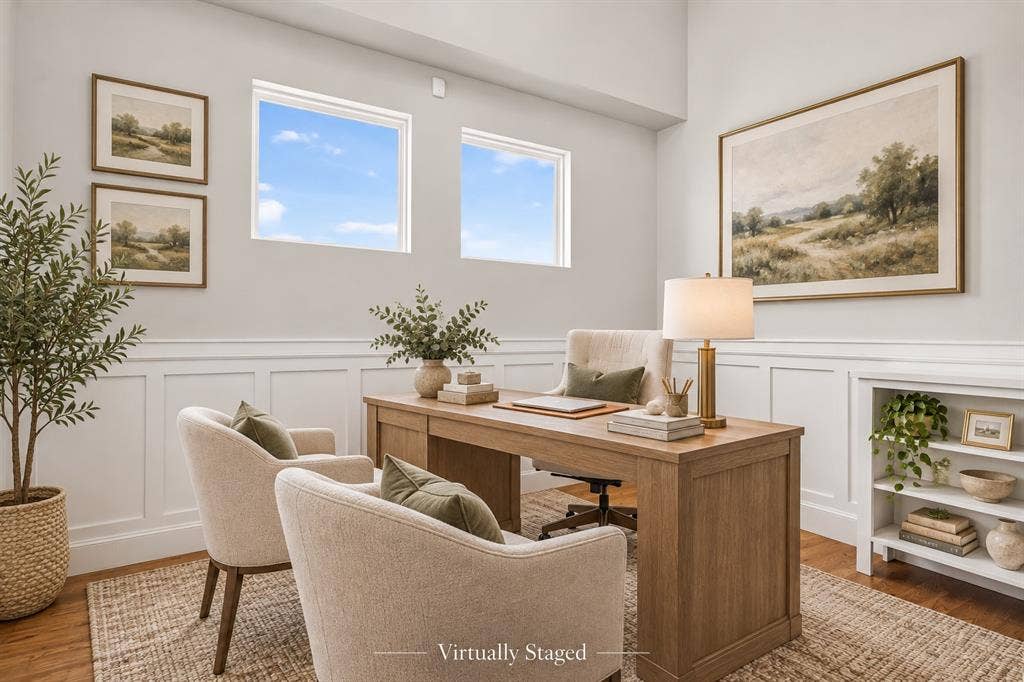 Office virtually staged