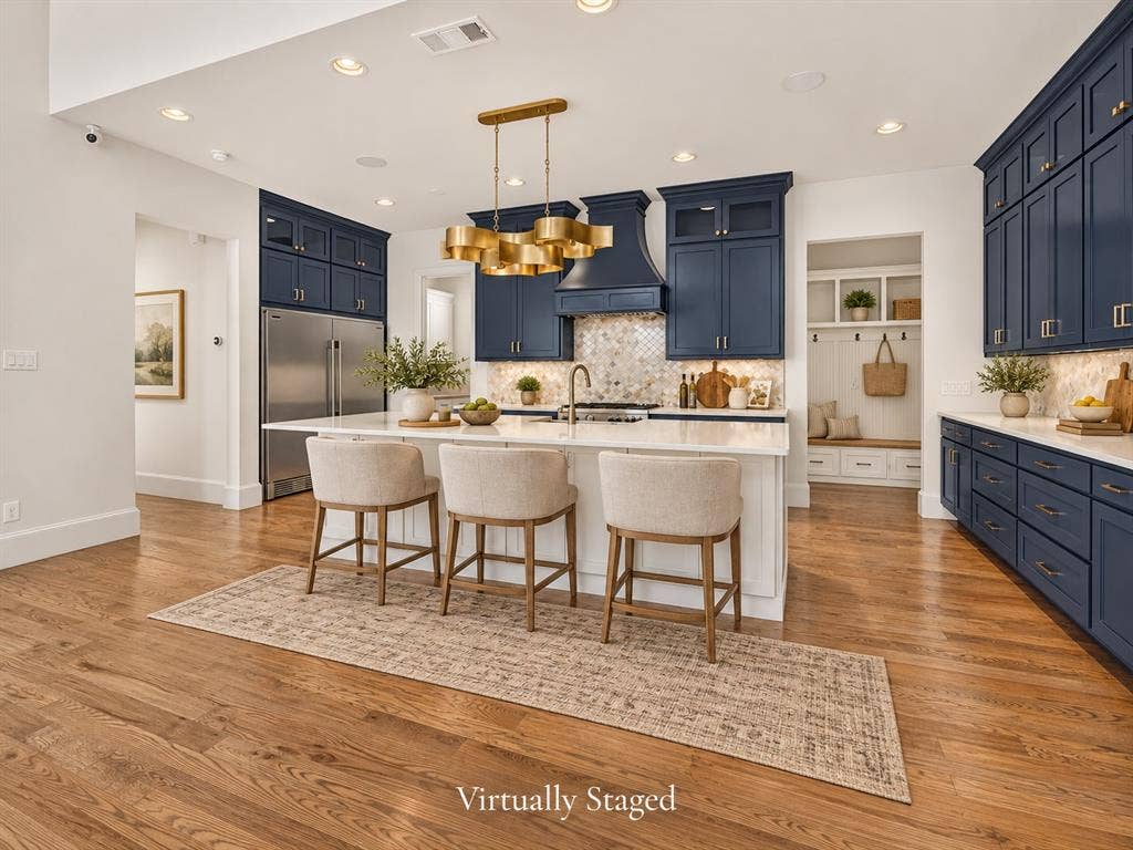 kitchen virtually staged