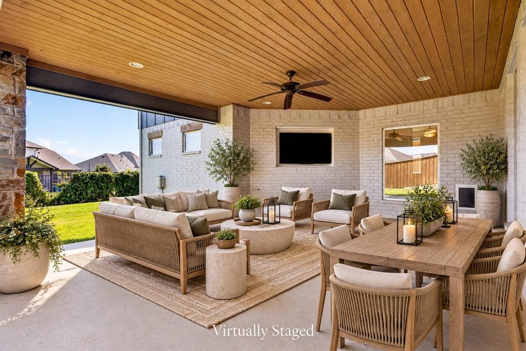 patio virtually staged