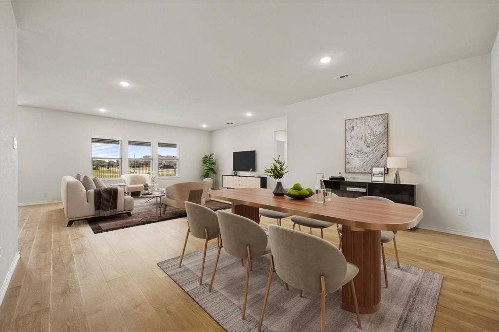 164 Mapleoak Drive, Caddo Mills, TX 75135 Open floor plan is a plus. Virtually staged.
