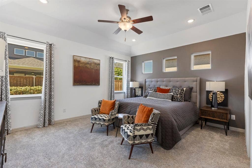 1456 Kit King Drive, Little Elm, TX 75036 Tray ceiling with recessed lighting