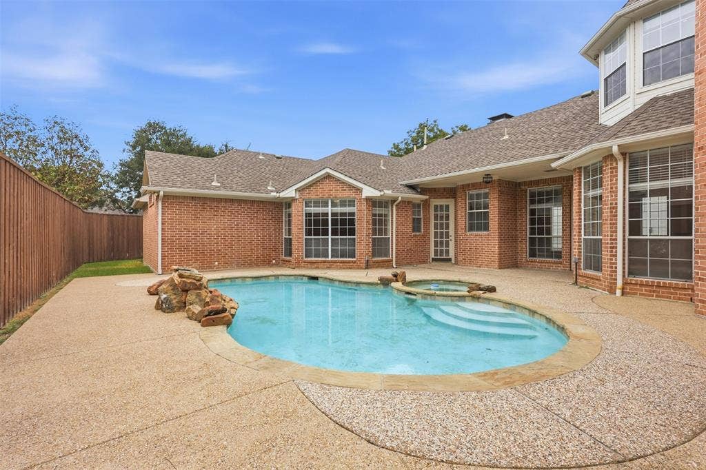 2313 Marblewood Drive, Plano, TX 75093 Pool & spa with some yard