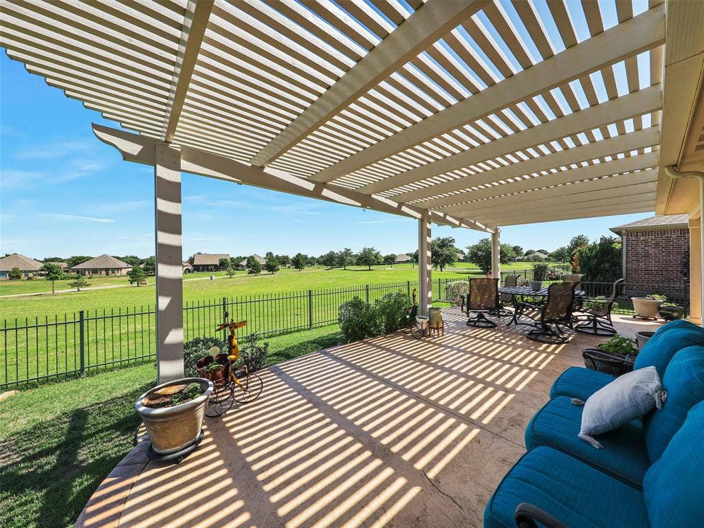 7470 Birmingham Forest Drive, Frisco, TX 75036 View of patio / terrace featuring a pergola