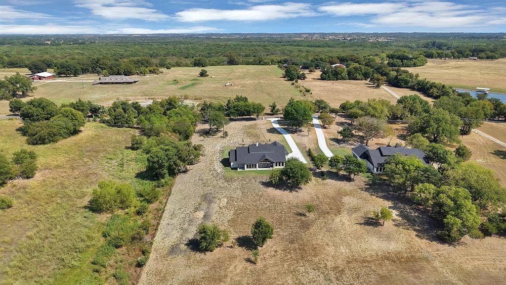 4205 County Road 570, Farmersville, TX 75442 Expansive rural setting with mature trees,