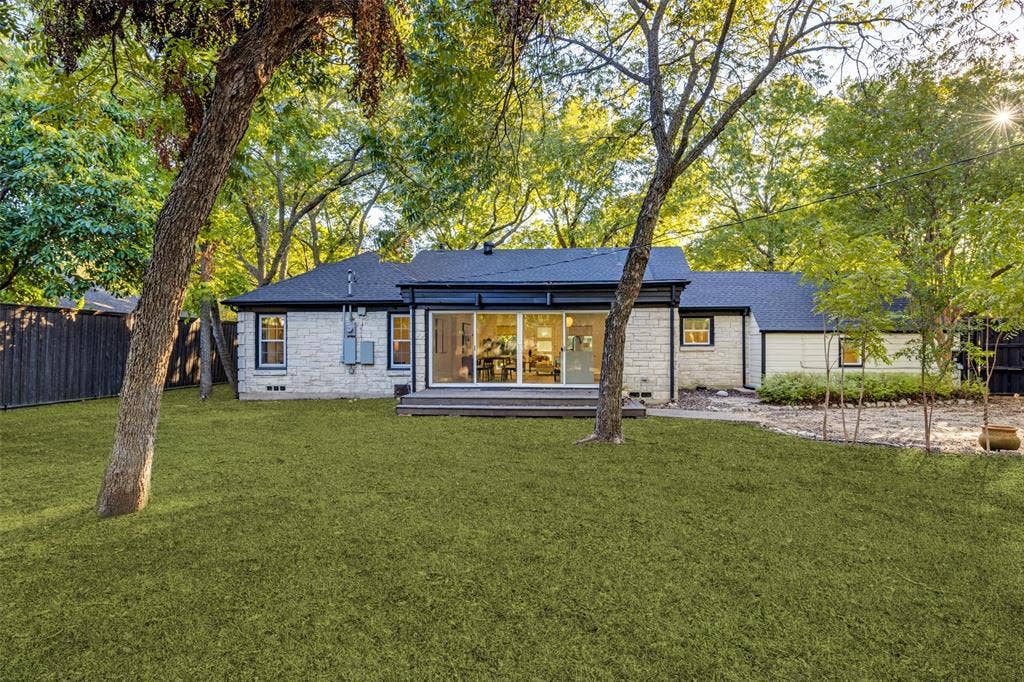 1434 Tranquilla Drive, Dallas, TX 75218 Grass has been enhanced and placed with AI
