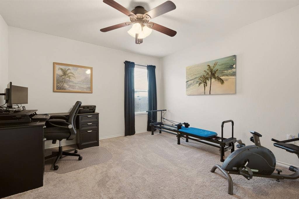 800 Amber Street, Princeton, TX 75407 The seller uses bedroom 4 as an office & exercise room.