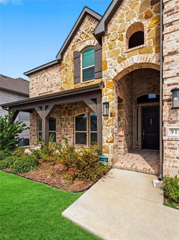 913 Peabody Drive, McKinney, TX 75071 Large covered front porch will greet you and your guests.