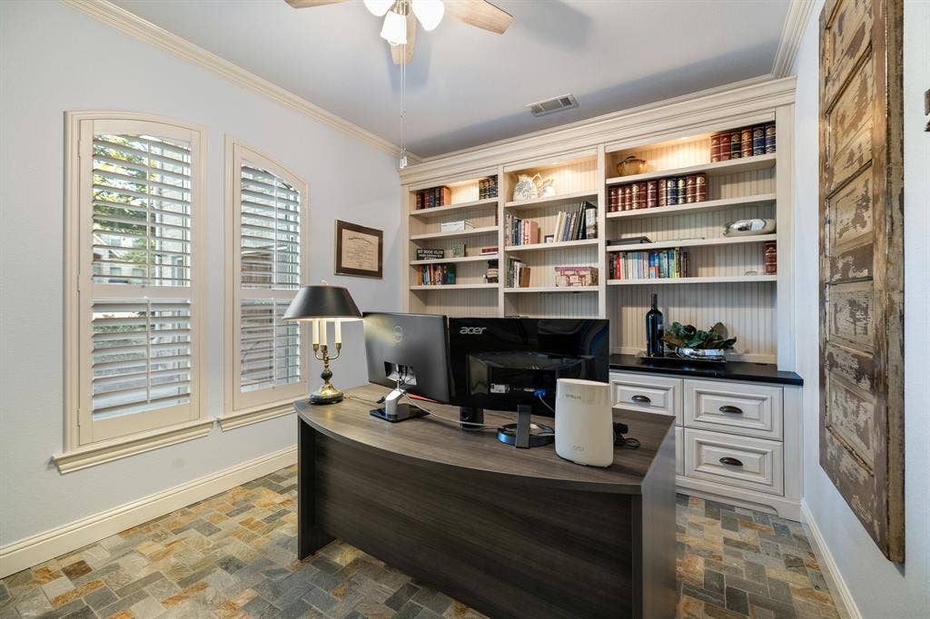 Office is just off the entryway. Work from home has never been better.