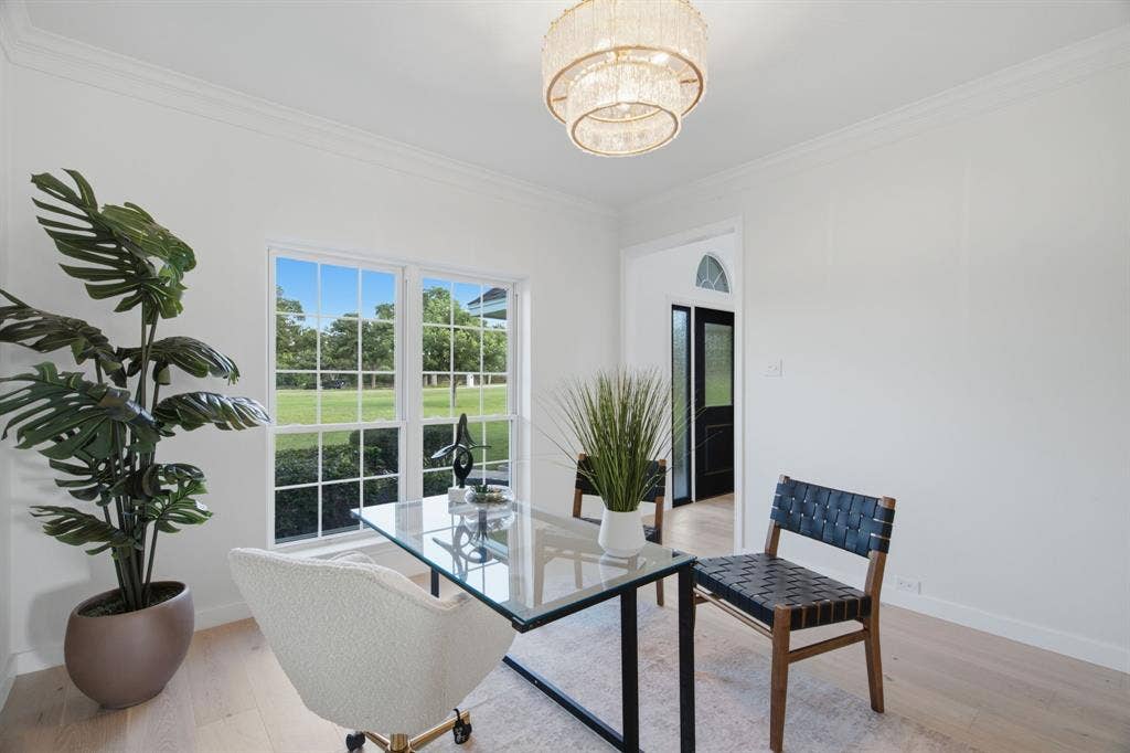 office or multiuse room at front of house