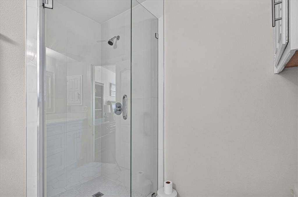 1813 Tulane Drive, Richardson, TX 75081 Large walk in shower in primary bathroom