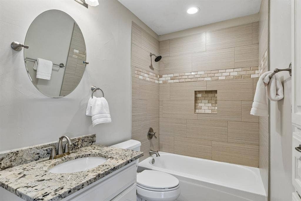 Guest Bathroom on Level 2, which also has a large storage closet