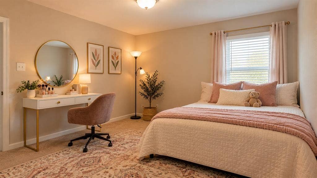 5617 Southern Fern Road, Garland, TX 75043 Recessed ceiling light fixture and window with blinds