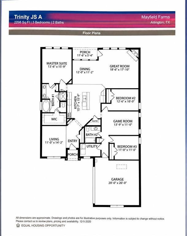 812 Stamford Avenue, Arlington, TX 76002 Floor plan