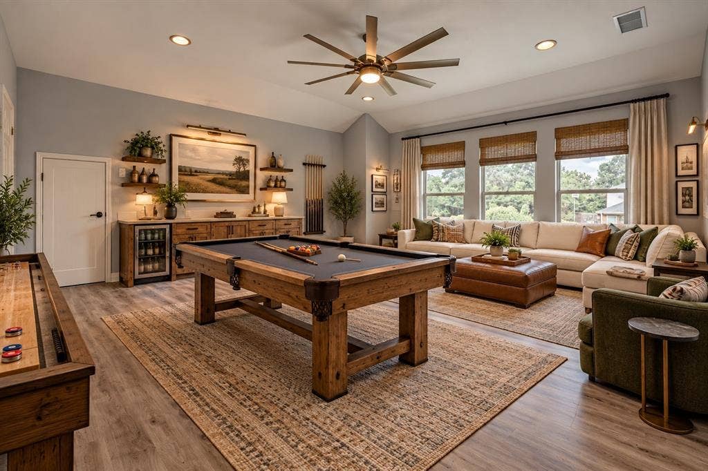 4005 Baywatch Drive, Rowlett, TX 75088 Digitally staged game room