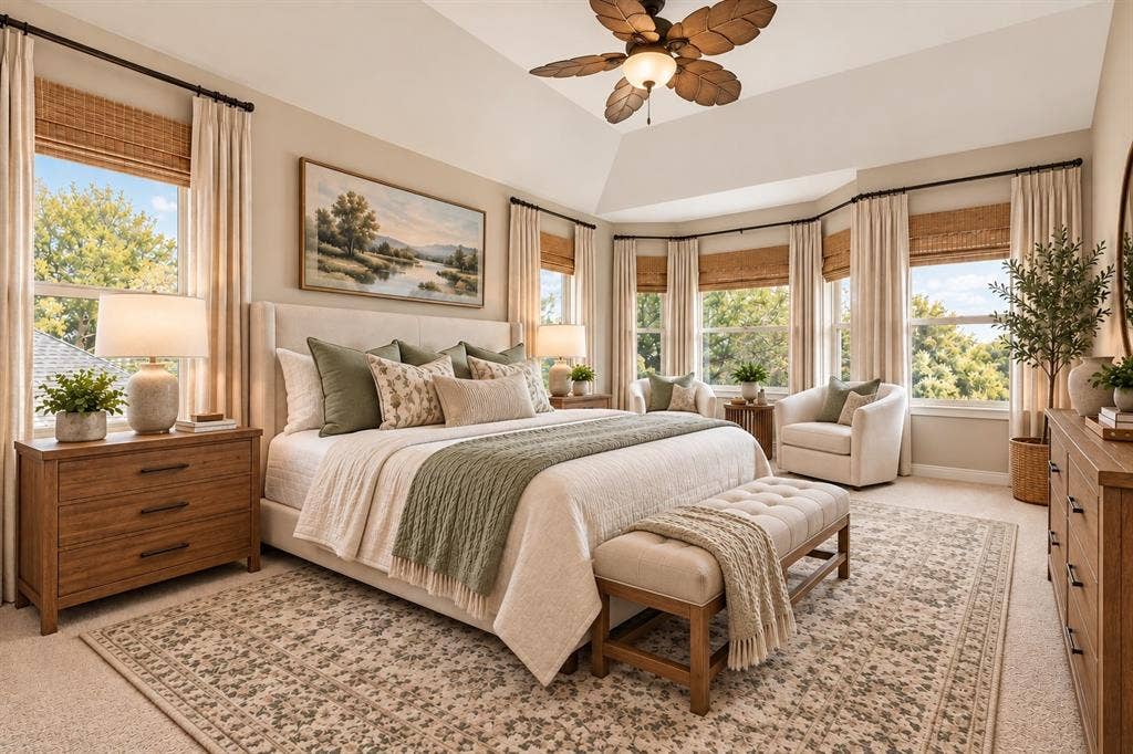 4237 Shores Court, Fort Worth, TX 76137 Virtually Staged Primary Bedroom