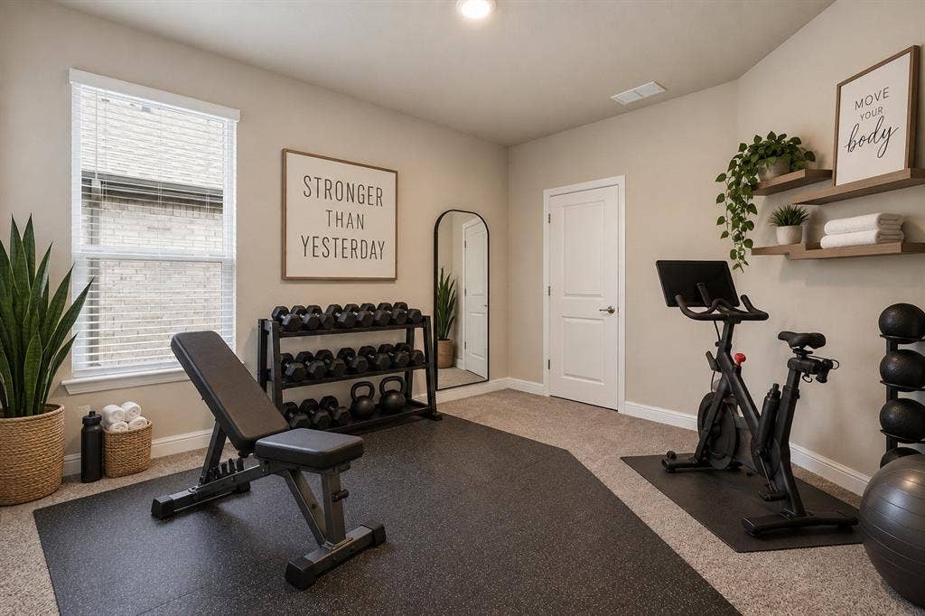 Bedroom or Personal Gym - You Decide - (virtually staged)