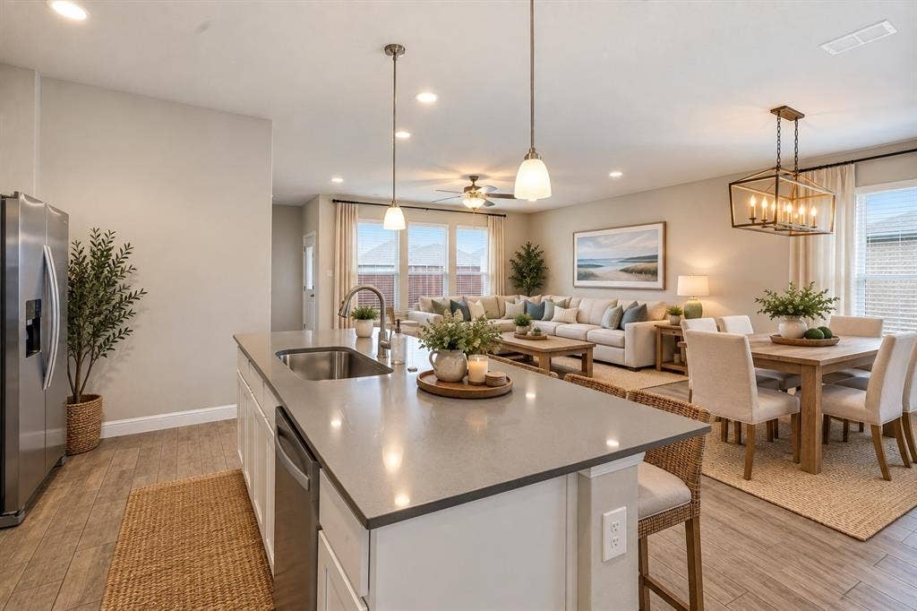 True Open Concept (virtually staged)