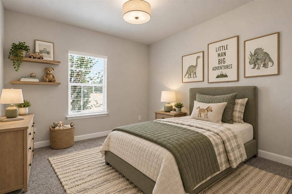 Natural Light and Walk in Closets - (virtually staged)