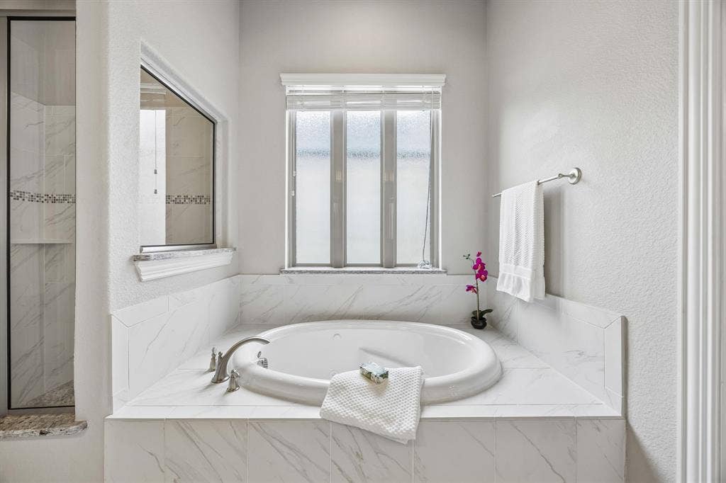 Primary bathroom with garden tub