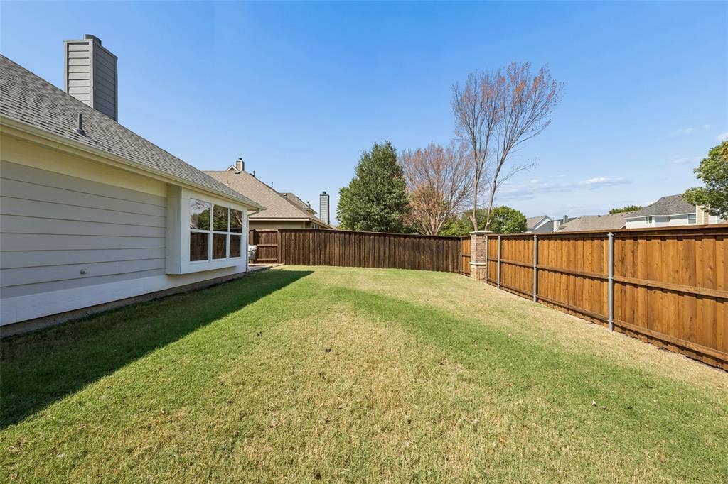9828 Meadow Rue Drive, McKinney, TX 75072 1. Generous outdoor space continues around the home, adding to the usable backyard area.