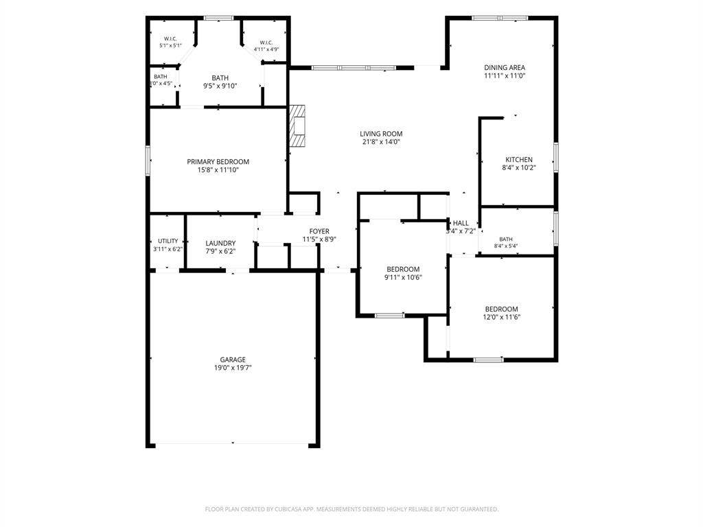 624 Willow Creek Drive, Hewitt, TX 76643 Floor plan