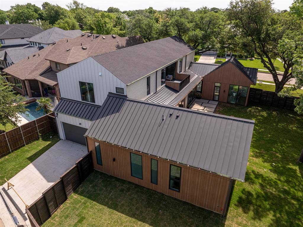 4103 Saranac Drive, Dallas, TX 75220 Arial view capturing the full scope of oversized lot!