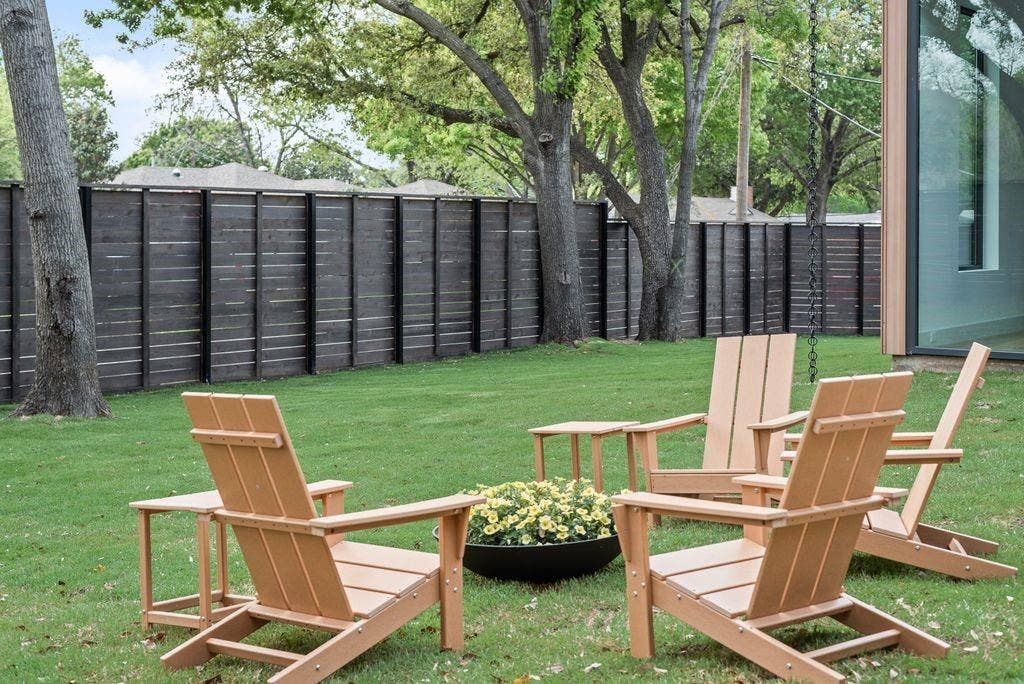 4103 Saranac Drive, Dallas, TX 75220 The private backyard offers space to relax, entertain, and unwind