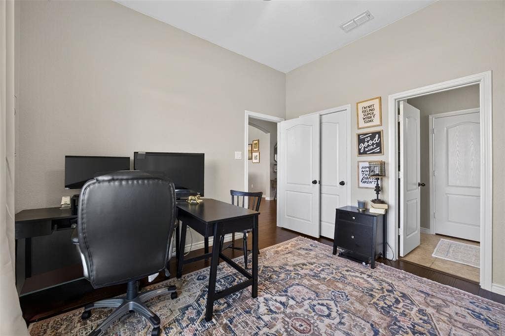 225 Diamond Rose Drive, Burleson, TX 76028 Front office with natural light