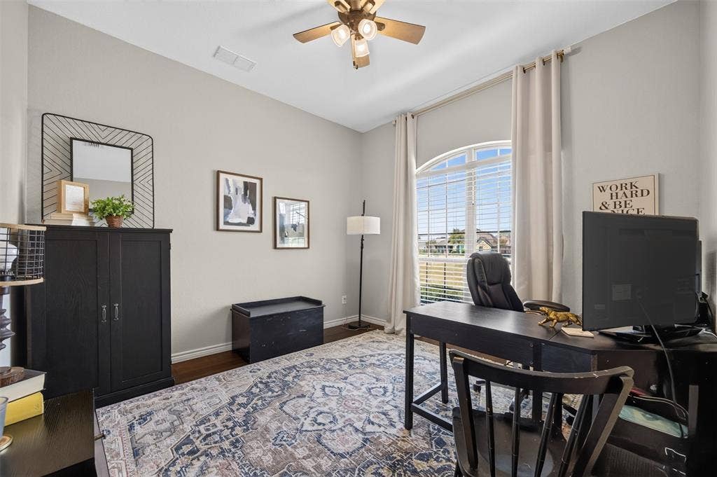 225 Diamond Rose Drive, Burleson, TX 76028 Front office with natural light
