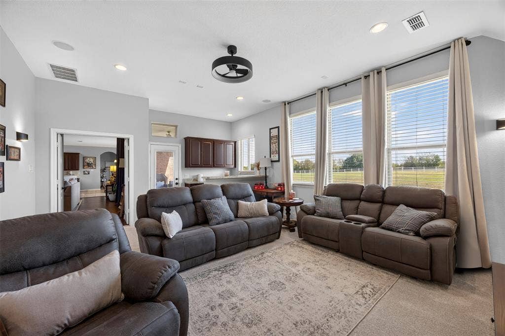 225 Diamond Rose Drive, Burleson, TX 76028 Game room with wet bar