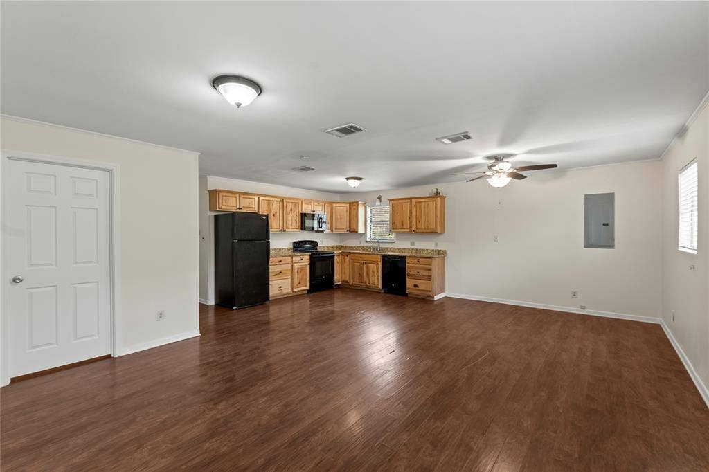 125 Harrell Street, Gun Barrel City, TX 75156 Open Living Dining and Kitchen in Guest Quarters.